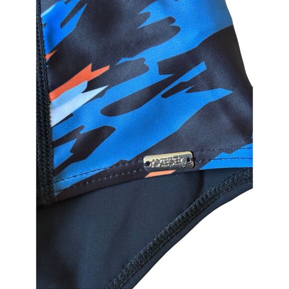 NEW AXESEA Long Sleeve Rash Guard Zipper Surfing One Piece Swimsuit size 8 Black - Picture 7 of 14